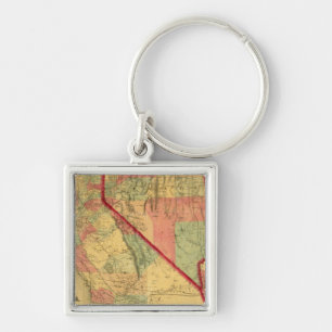 Bancroft's Map of California, Nevada, Utah Schlüsselanhänger