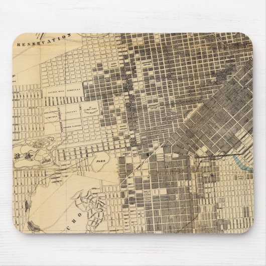 Bancrofts offizielle Führerkarte für San Francisco Mousepad (Vorne)