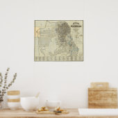 Bancrofts Offizielle Stadtkarte von San Francisco Poster (Küche)