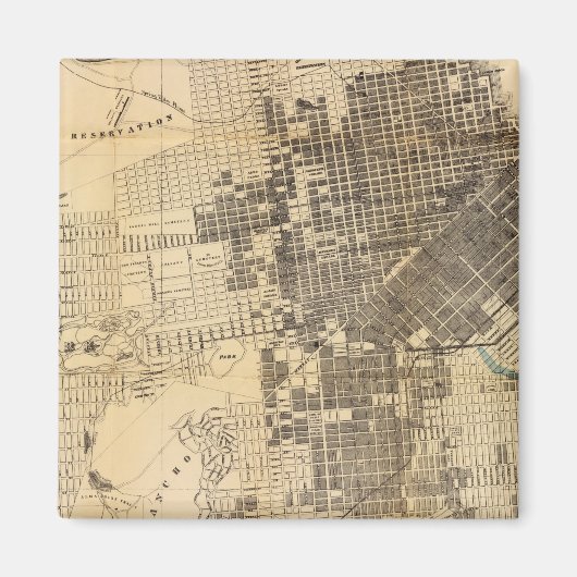 Bancrofts offizieller Führer Karte von San Francis Magnet (Vorne)