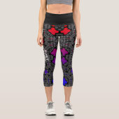 Band 13 Kaleidoskop Art 1 Capri Leggings (Vorderseite)