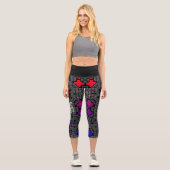 Band 13 Kaleidoskop Art 1 Capri Leggings (Vorderseite)