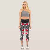 Band 16 Kaleidoskop Art 3 Capri Leggings (Vorderseite)