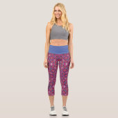 Band 9 Kaleidoskop Art 3 Capri Leggings (Vorderseite)