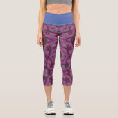 Band 9 Kaleidoskop Art sechzehn Capri Leggings (Vorderseite)