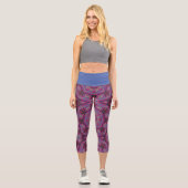 Band 9 Kaleidoskop Art sechzehn Capri Leggings (Vorderseite)
