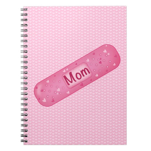 Band-aid mom soft pink Notizblock (Vorderseite)