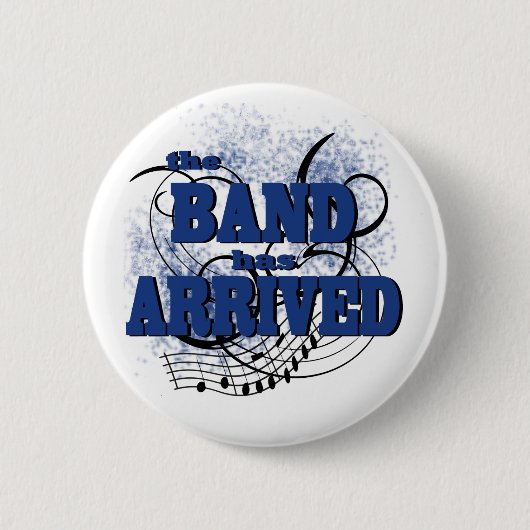 Band angekommen/blau button (Vorderseite)