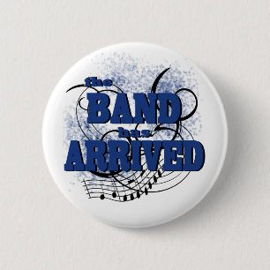 Band angekommen/blau button