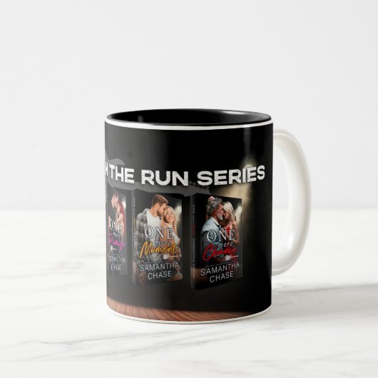 Band auf der Run-Tasse Zweifarbige Tasse (VorderseiteRechts)