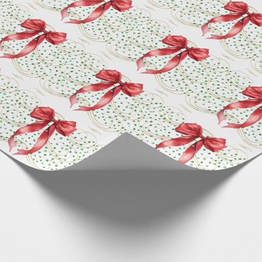 Band auf grünen Steinen Geschenkpapier (Ecke)