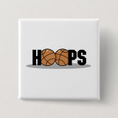Band-Basketball-T - Shirts und Geschenke Button (Vorderseite)