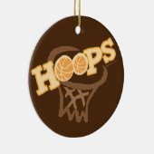 BAND-BASKETBALL-VERZIERUNG KERAMIK ORNAMENT (Rechts)