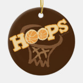 BAND-BASKETBALL-VERZIERUNG KERAMIK ORNAMENT (Vorne)