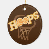 BAND-BASKETBALL-VERZIERUNG KERAMIK ORNAMENT (Links)