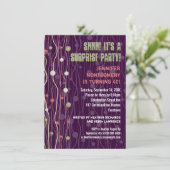 Band-Bereicheconfetti-Party Einladung (Stehend Vorderseite)