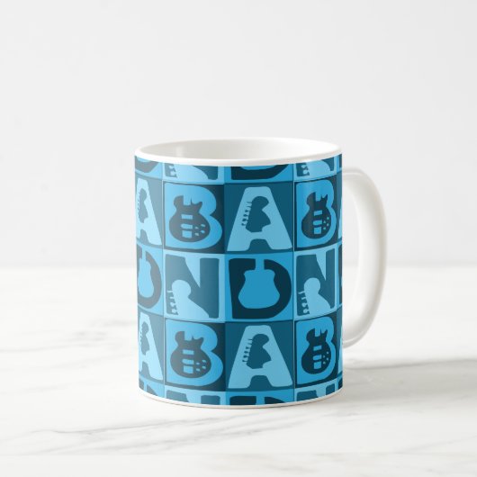 Band Blauer Kaffeetasse (VorderseiteRechts)