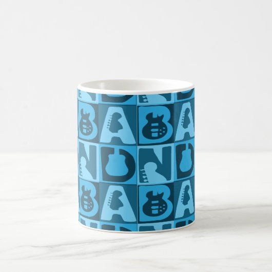 Band Blauer Kaffeetasse (Mittel)