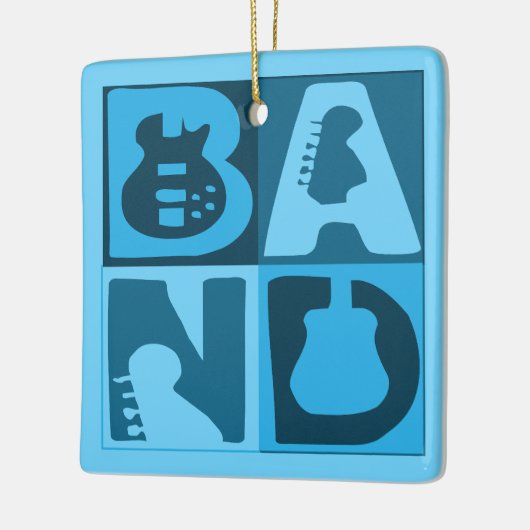 Band Blauer Keramikornament (Links)