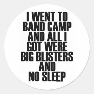 Band-Camp-Blister Runder Aufkleber
