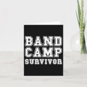 Band Camp Survivor Marching Band Trumpett Klarinet Karte (Vorderseite)