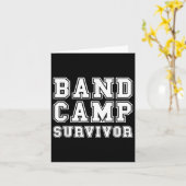 Band Camp Survivor Marching Band Trumpett Klarinet Karte (Gelbe Blume)
