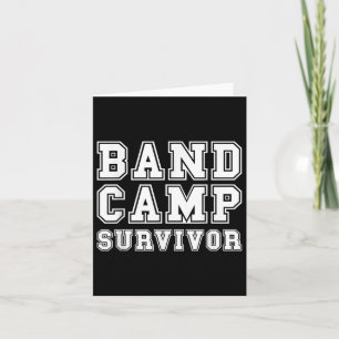 Band Camp Survivor Marching Band Trumpett Klarinet Karte
