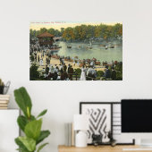 Band Concert, Delaware Park, Buffalo 1911 Vintag Poster (Heimbüro)