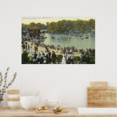 Band Concert, Delaware Park, Buffalo 1911 Vintag Poster (Küche)