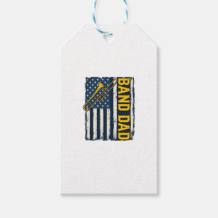 Band-Dad-Posaune-Amerikanische-Flagge-Vintage-Shir Geschenkanhänger