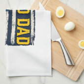 Band Dad Trombone American Flag Vintage Shirt Desi Geschirrtuch (Viertel Falte)