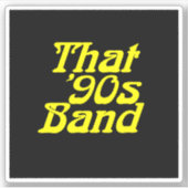 Band der 90er Jahre - Klassisches Logo Aufkleber (Vorderseite)