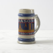Band der Brüder. Die Freimaurer Bierglas (VorderseiteRechts)