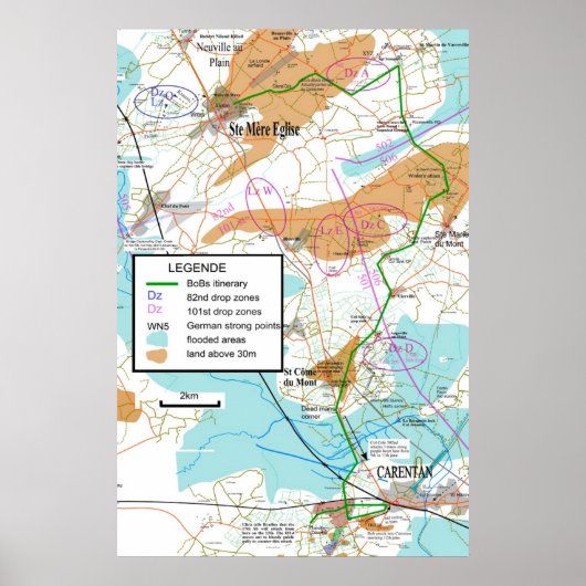 Band der Brüder Karte. Poster (Vorne)