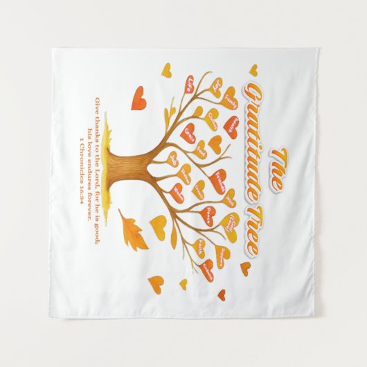 Band "Der Dankeschön-Baum" Wandteppich (Vorderseite (Horizontal))