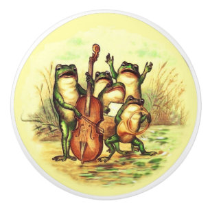 Band der Singfrosche Keramikknauf
