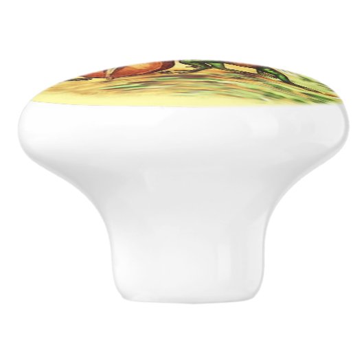 Band der Singfrosche Keramikknauf (Seitenansicht)