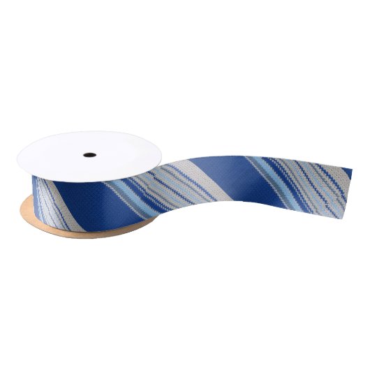 Band - Diagonale Streifen in Crochet Satinband (Spule)