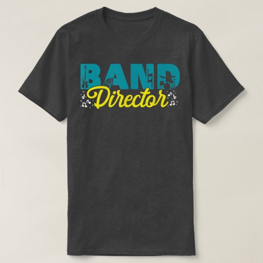 Band Director Musicians Music Bands Teachers T-Shirt (Design vorne)
