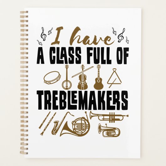 Band Director Teacher Class Full of Treblemakers Planer (Vorderseite)