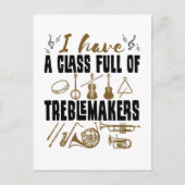 Band Director Teacher Class Full of Treblemakers Postkarte (Vorderseite)