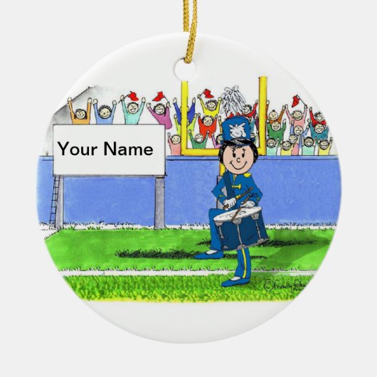 Band, Drum Snare - Weibliche Keramikornament (Vorne)