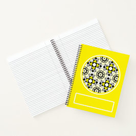 Band eins Kaleidoskop Art 4 Notizblock