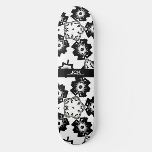 Band eins Kaleidoskop Art 6 Skateboard (Vorderseite)