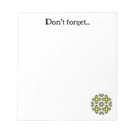 Band eins Kaleidoskop Art 8 Notizblock