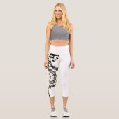 Band eins Kaleidoskop Art drei Capri Leggings (Vorderseite)