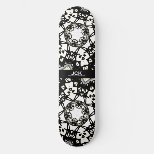 Band eins Kaleidoskop Art drei Skateboard (Vorderseite)