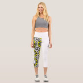 Band eins Kaleidoskop Art neunzehn Capri Leggings (Vorderseite)