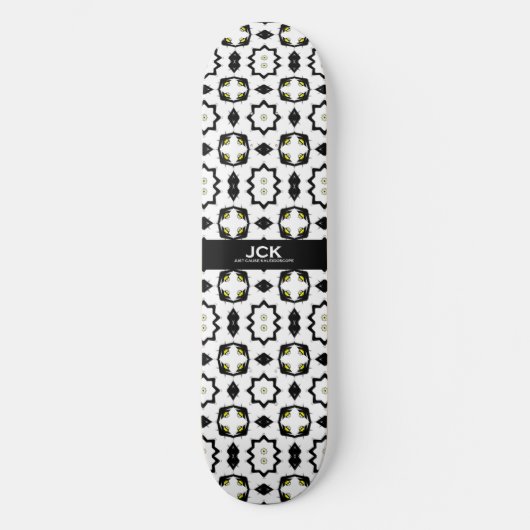Band eins Kaleidoskop Art sechzehn Skateboard (Vorderseite)