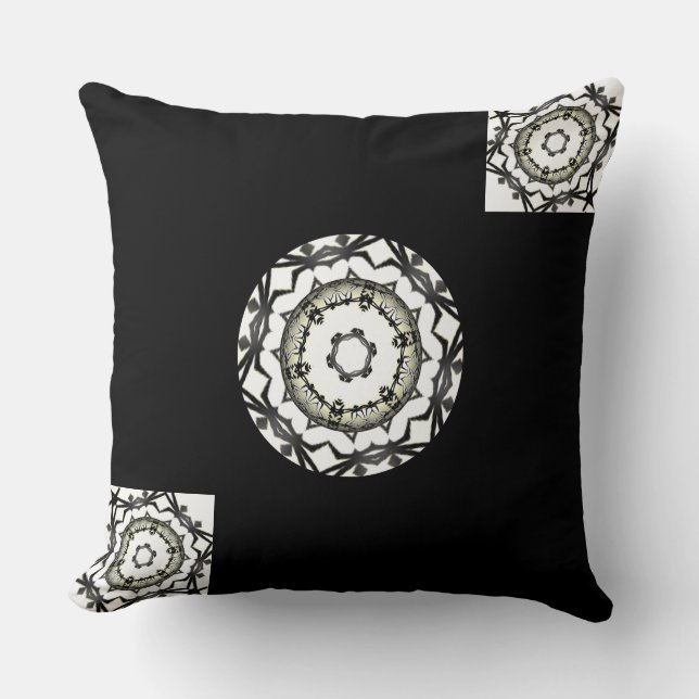 Band eins Kaleidoskop Art zwei Kissen (Vorderseite)